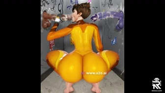 Tracer Blowjob Pharah Cock thumbnail