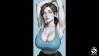 Wii Fit Trainer showing her huge boobs (Wii Fit). thumbnail