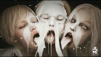 Grace Ashcroft & Sherry Birkin & Selena Corey gets their milk (Resident Evil). thumbnail