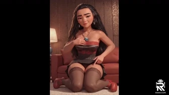 Moana loses control ???? due to the magic of her necklace (3D Animation) ✨ thumbnail