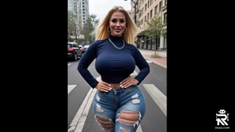 blonde pawg goes for a walk thumbnail