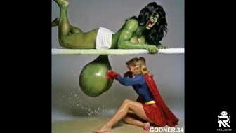 Supergirl Super Punchout, with She-Hulk thumbnail