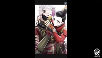 Valkyrie and wraith from Apex legends making out thumbnail