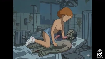 ghibli nurse girl with zombie thumbnail