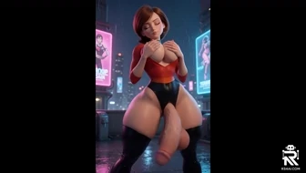 Elastigirl letting it swing in the rain thumbnail