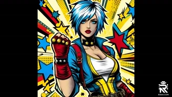milk splashes out of Neon-Girl's boobs thumbnail
