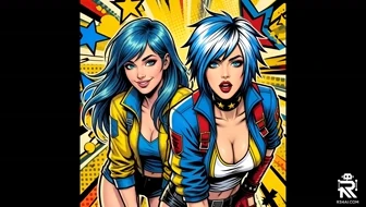 Lucile smacks Neon-Girl's butt thumbnail