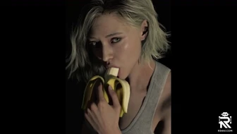 grace ashcroft sucking & licking on a banana thumbnail