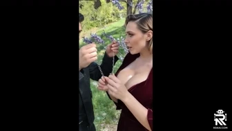 Busty Elizabeth Olsen mindcontrol necklae thumbnail