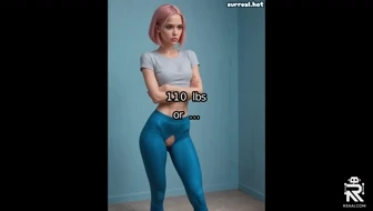 Lewd before and after gym transformation - pink hair bob thumbnail