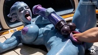 Liara Futanari Fisting & Self-Facial (Mass Efect) thumbnail