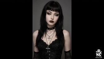 Goth Baddie Shows Naked Breasts thumbnail