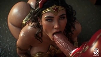 Wonder woman gagged by iron man thumbnail