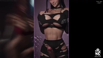 Splitscreen TAKER POV PMV - Yor, Mirko and Sylvia facefuck you in a futanari club thumbnail