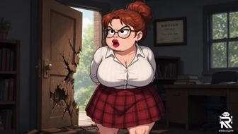 BBW NERD FARTS ON YOU FOR NOT PAYING TIP (Cartoon) thumbnail