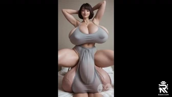 Futa mom showing off her ball cleavage thumbnail