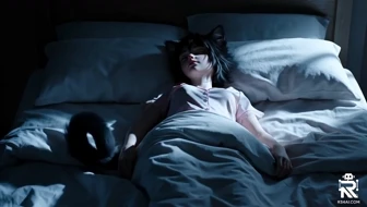 Cat-girl sleeping peacefully thumbnail