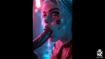 Harley Quinn blowjob Cyberpunk thumbnail