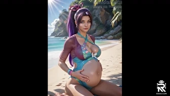 Preggo Psylocke Touches her belly (Marvel Rivals) [AiEroticaWorks] thumbnail