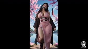 Nezuko adult animation[Lora Art][4k 60fps] thumbnail