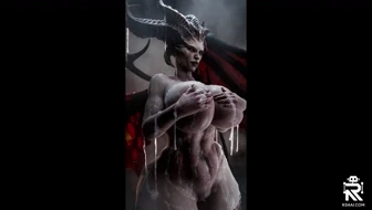 Lilith Tits with Cum. 썸네일