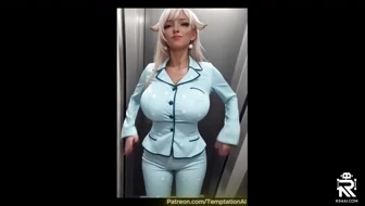 Huge Breasts AI Girl Bouncing in Nightgown thumbnail