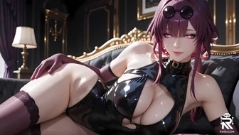 Goddess Kafka in skin-tight leather thumbnail