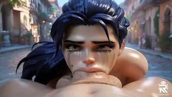 Widowmaker Deepthroats Cock thumbnail