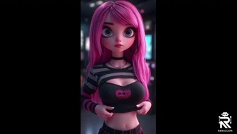 Gamer Girl Showing Off Her Girls AI thumbnail