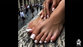 French pedicure tease moan! thumbnail