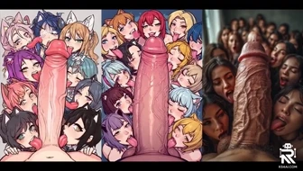 For onlygirlsmusic 60fps, upscaled to UHD, Harem girls PMV thumbnail
