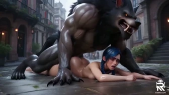 Jinx Fucked In City By Werewolf thumbnail