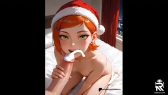 Gwen Unwraps Her Christmas Cock thumbnail