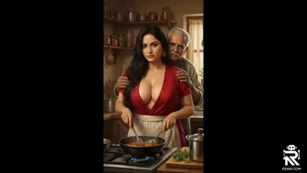 Pov when you Walk into the kitchen grandpa and mom are cooking thumbnail