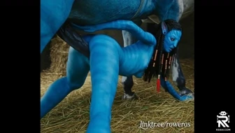 Neytiri with alien horsecock thumbnail