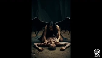 A succubus absorbs a man's energy.