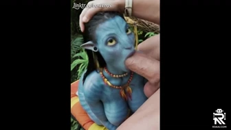 Neytiri huge cock blowjob thumbnail