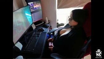Gamer Girl Breast Expansion Compilation #1 thumbnail