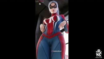 blackcat beautiful spideysuit  || felecia thumbnail