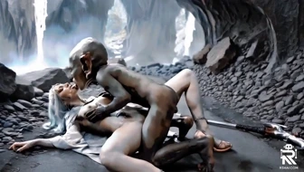 Elf female wizard bred by a goblin thumbnail