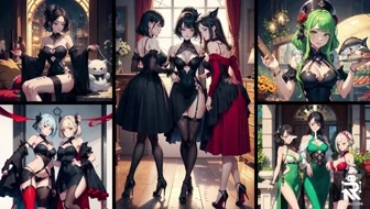 Horny Anime bitches like cum on full clothes thumbnail